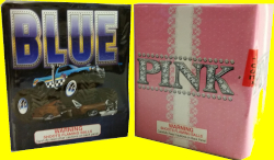 Blue and Pink.